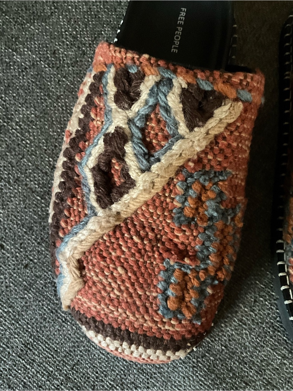 Free People Magic Carpet boho chic artisan crafted mules 10 $148 - Picture 2 of 10